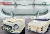 Datsun Roadster Fairlady bumpers with over riders 1962