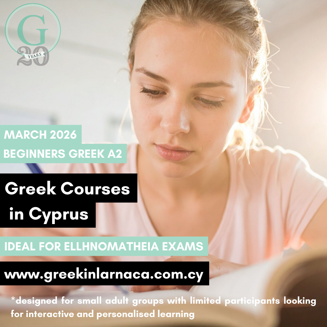 No.1 Greek Language Courses in Cyprus, March 2026