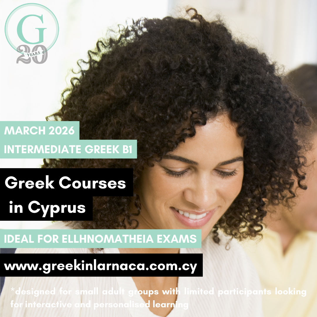 No.1 Greek Language Courses in Cyprus, March 2026
